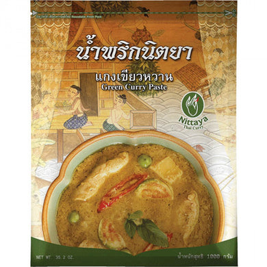 Nittaya, Green Curry Paste, 1kg.