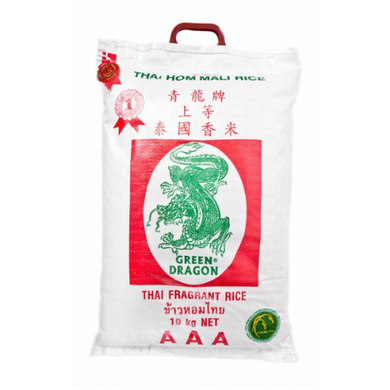 GREEN DRAGON, AAA Thai Hom Mali, Fragrant Rice, 10kg.