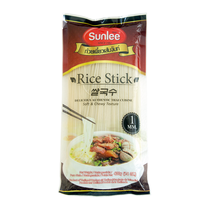 SUNLEE, Rice Stick, Straight, 1mm. 400g.