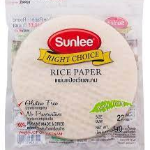 Sunlee, Rice Paper Round 16cm. 340g