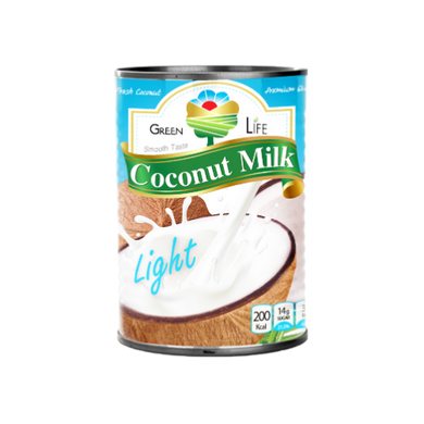 GREEN LIFE, Coconut Milk, 'Low-Fat' 5-7% (can), 400ml.