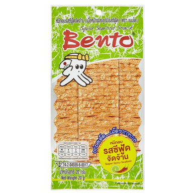 Bento Brand, Mixed Seafood Snack, Super Spicy Seafood,  20g.