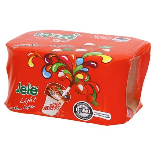 KONYAKKU, Jele Light, Lychee Flavour, 6x125g