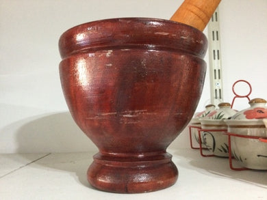 Wooden Mortar & Pestle Ø30cm, (1set)