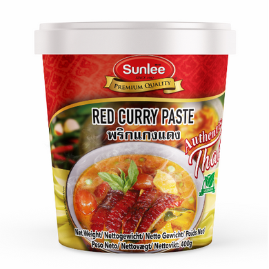 SUNLEE, Red Curry Paste (Vegetarian), 400g.
