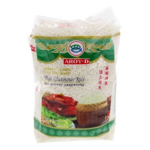 AROY-D, Thai Glutinous (Sweet/Sticky) Rice, 1kg.