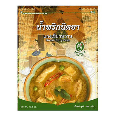 Nittaya, Green Curry Paste, 500g.