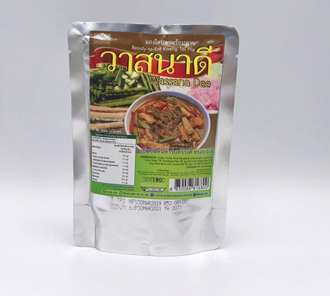 WassanaDee, Kaeng Tai Pla, Read-to-Eat, Fish Curry, 180g.