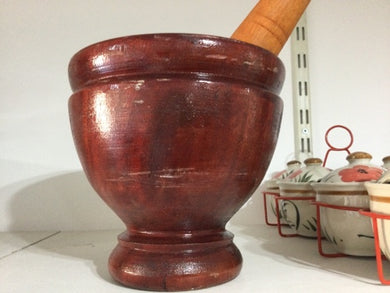 Wooden Mortar & Pestle Ø20cm, (1set).
