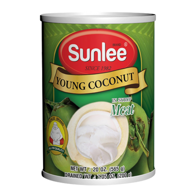 SUNLEE, Young Coconut 'Meat' in Syrup, 565g.