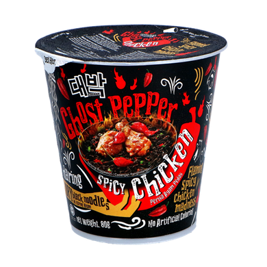 Daebak, Ghost Pepper Noodle Cup - Spicy Chicken, 80g.
