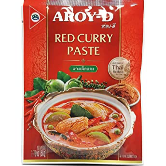 AROY-D, Red Curry Paste, 50g.