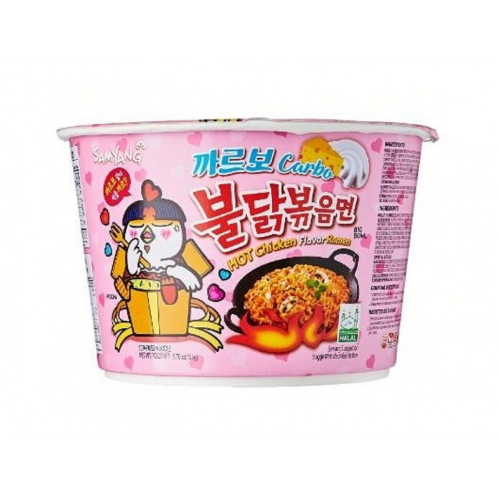 SamYang, Hot Chicken Ramen Carbonara, Bowl, 105g.