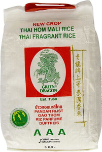 Green Dragon, AAA Thai Hom Mali, Fragrant Rice, 5kg.