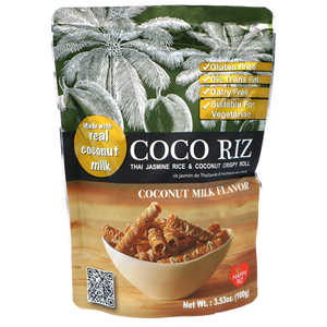 Coco Riz, Coco Rice Rolls, Coconut Milk Flavour, 100g.