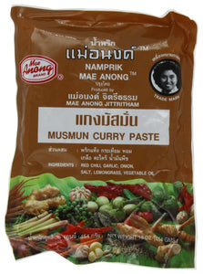 NamprikMaeAnong, Musmun Curry Paste, 454g.