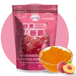 KLKW, Quick-Cook Tapioca Pearls Peach, 250g