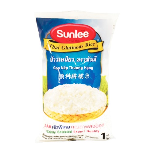 Sunlee, Glutinous (Sweet/Sticky) Rice, 1kg.