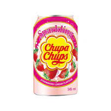 CHUPA CHUPS, Strawberry & Cream Soda, 345ml.