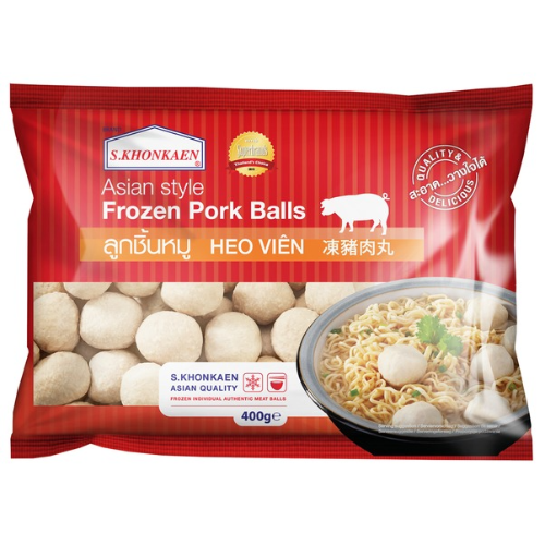 S.Khonkaen, Asian Style, Pork Meat Balls, 400g.