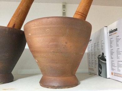 Stone Mortar & Pestle, Clay, Ø23cm. 1 Set