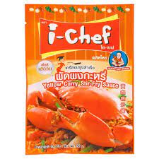 i-Chef- Yellow Curry Stir-Fry Sauce, 50g.
