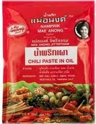 NamprikMaeAnong, Chili Paste in Oil, 454g.