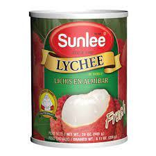 Sunlee, Lychee in Syrup, 565g.