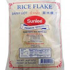 Sunlee, Rice Flake Kua Chap, 227g.