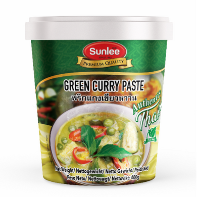SUNLEE, Green Curry Paste (Vegetarian), 400g.