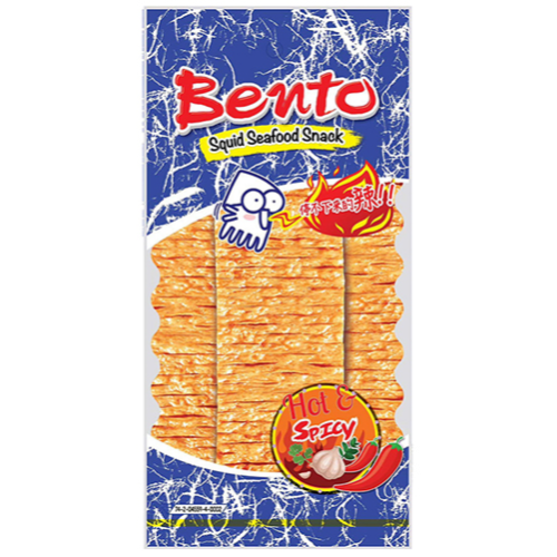 BENTO, Mixed Seafood Snack, Hot & Spicy, 20g.