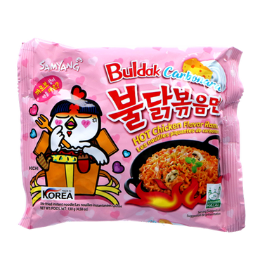 SamYang, Hot Chicken Ramen Carbonara, 130g.